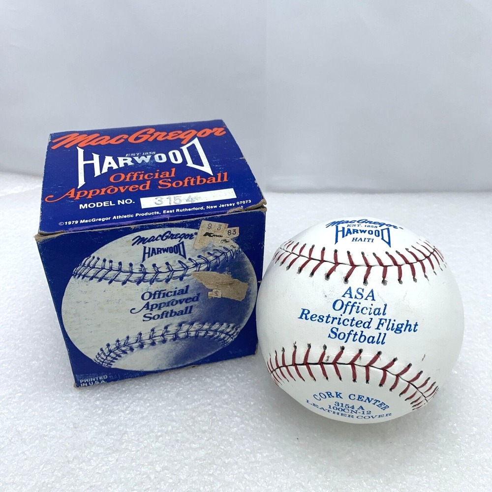 1979 MacGregor Harwood Haiti ASA‎ Official Softball Cork Center 3154A 100CN-12